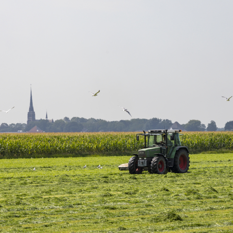 Droogmakerij de Beemster Tractor  028 - Fotograaf Bertel Kolthof © Stichting Werelderfgoed Nederland