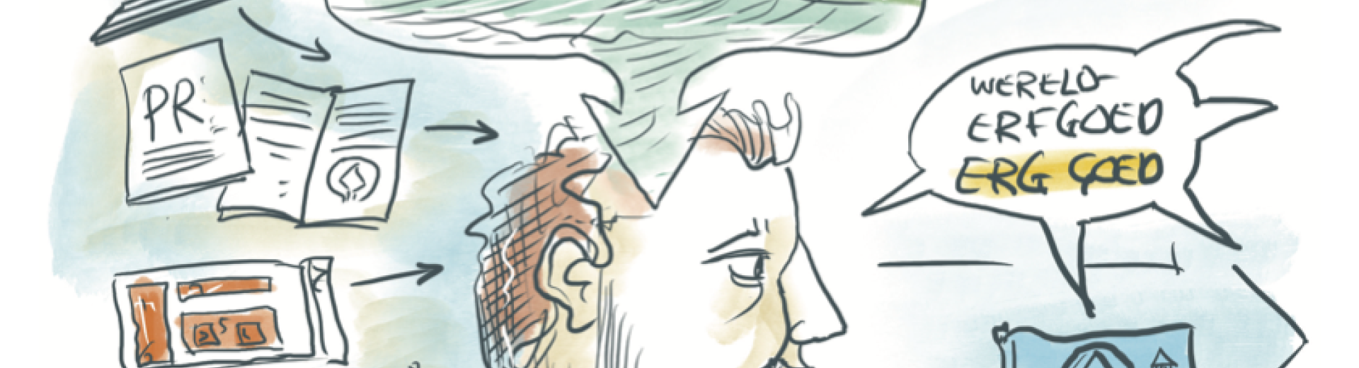 Werelderfgoed samen zichtbaar illustratie