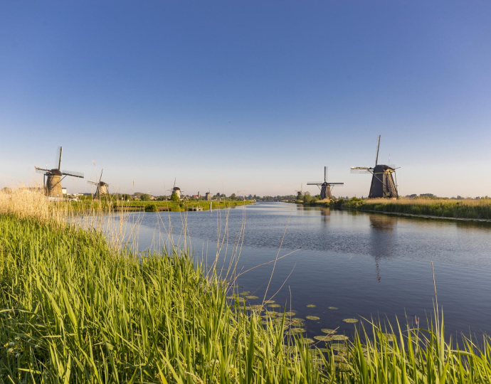 Kinderdijk ochtend 042 - Fotograaf Bertel Kolthof © Stichting Werelderfgoed Nederland